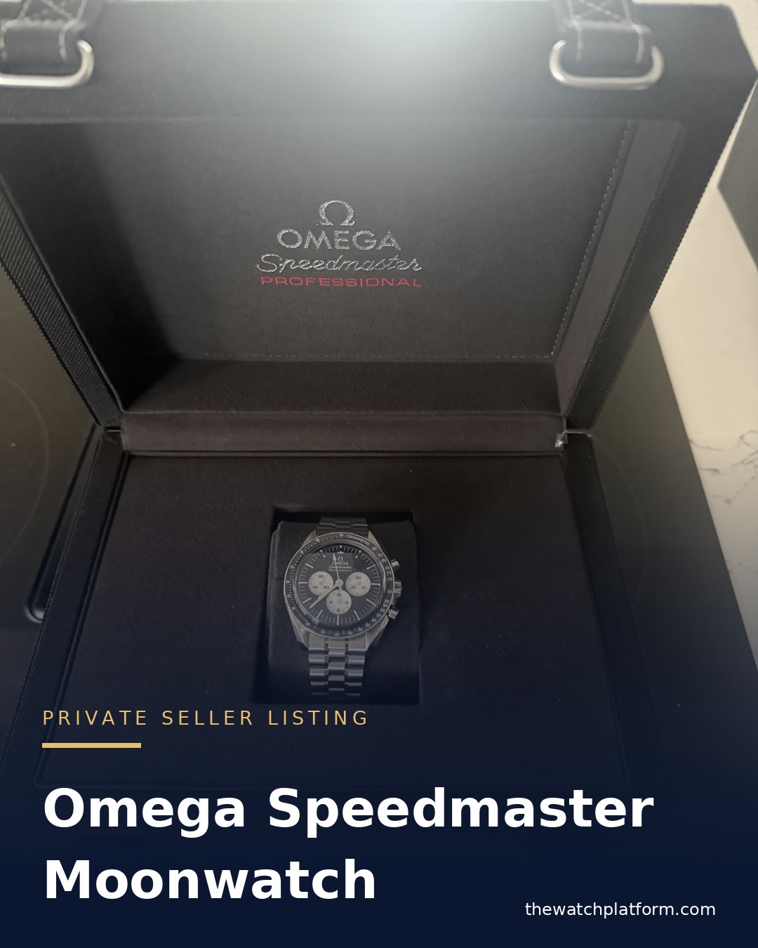 Omega Speedmaster Moonwatch listed by a private seller