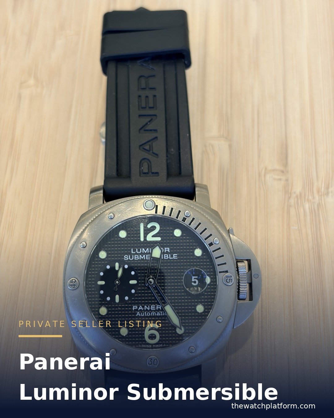 Panerai Luminor Submersible listed by a private seller