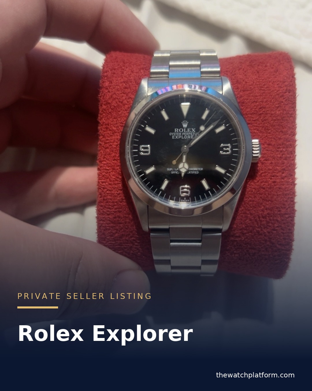 Rolex Explorer listed by a private seller