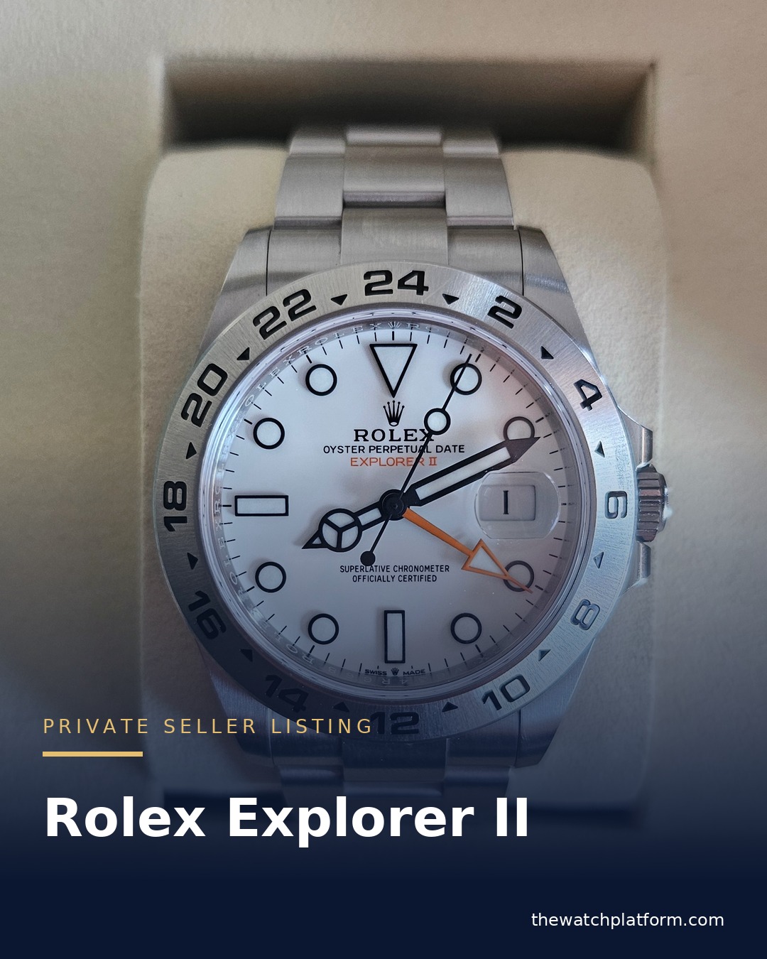 Rolex Explorer II listed by a private seller